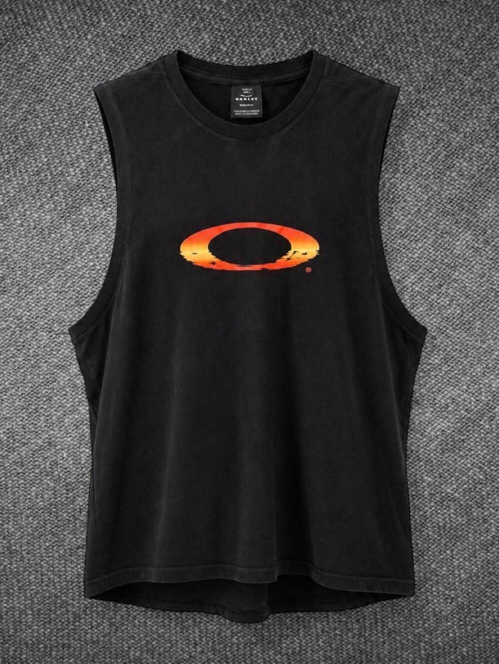 Oakley Men’s Black Logo Sleeveless Tank Top Size M